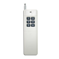 Wireless RF Remote Control Radio Transmitter Long Range 1000 Meters 6 Buttons (Model: 0021027)