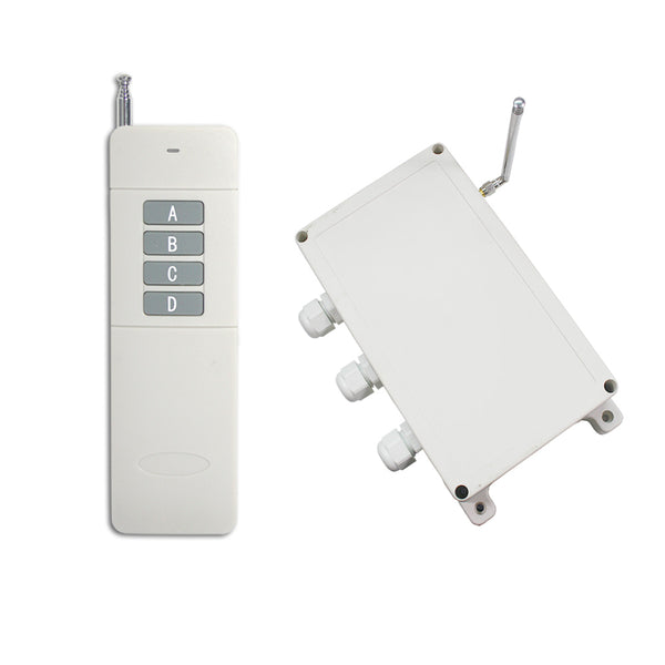 2000 Meters 4 Channel DC 30A Wireless Remote Control Switch Kit (Model: 0020475)