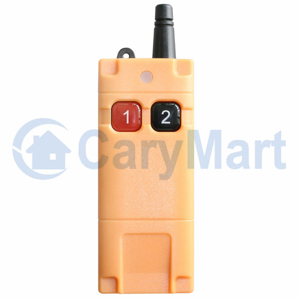 Strong Industrial Waterproof Long Range RF Remote Control / Transmitter Two Buttons (Model: 0021086)