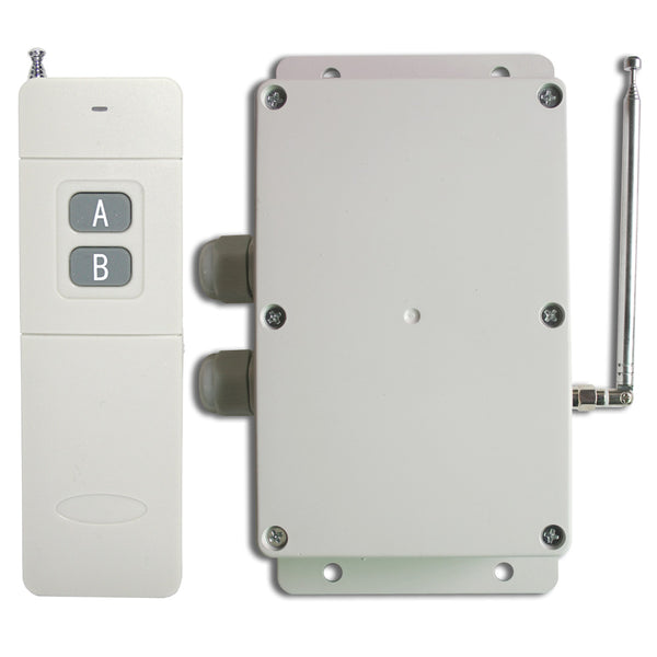 2000 Meters 2 Channel AC 30A Waterproof Wireless Remote Control Switch Kit (Model: 0020341)