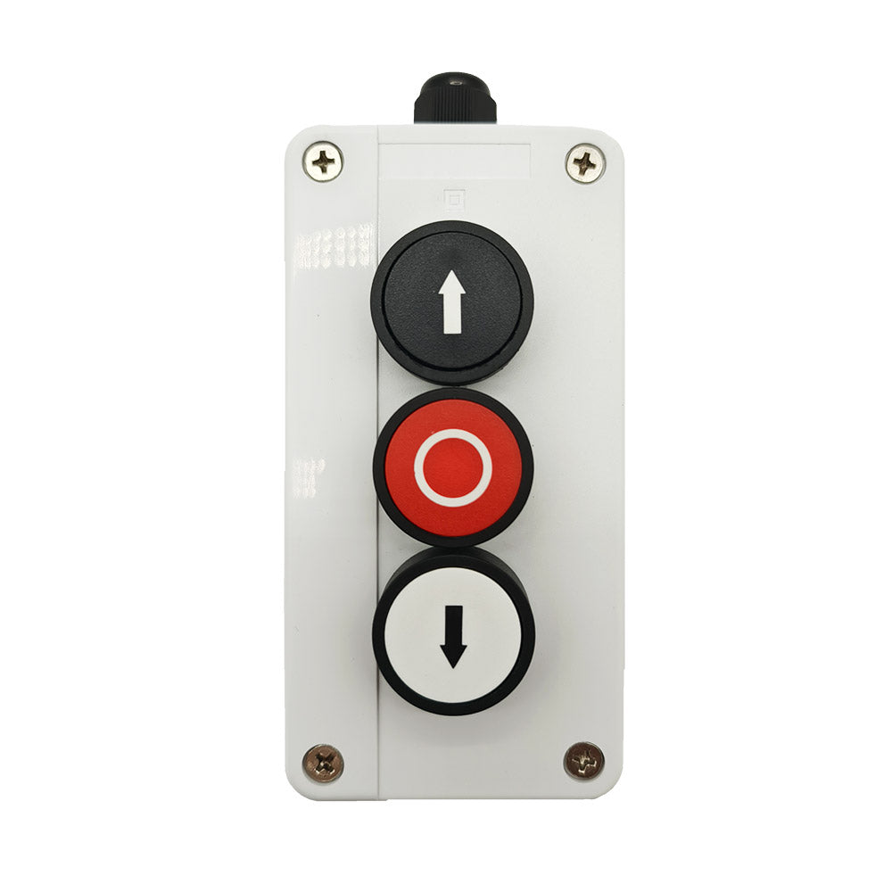 3 Position UP STOP DOWN Push Button Switch Control Box Waterproof ...