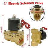 12V 24V 110V 220V 1" 2 Way Electric Brass Solenoid Valve (Model: 0022102)