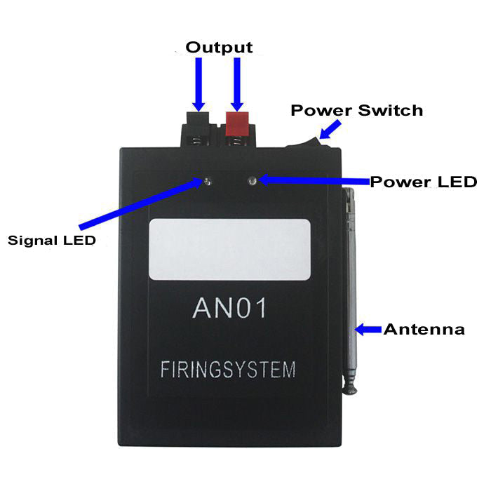 12 Wireless Fireworks Ignitors and A Twelve Buttons Remote Control ...