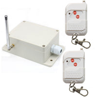 2 Channel DC Waterproof Wireless Remote Control Switch Kit with Radio Receiver and RF transmitter