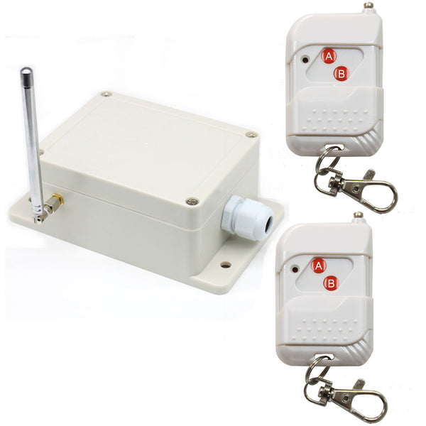2 Way DC Power 10A Relay Output Waterproof Wireless Remote Control Switch  Kit (Model: 0020196)