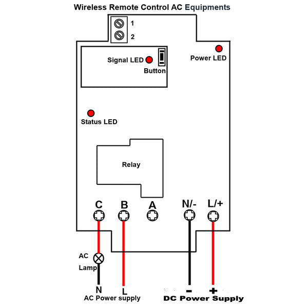 Long Range 2 Km DC 12V 1 Channel Wireless RF Remote Control Switch Kit ...