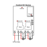 Wireless Remote Control DC Device by 2 Channel 12V 24V Radio receiver and RF Transmitter