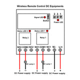 Wireless Remote Control DC Equipments through 2 Channel DC Radio Switch
