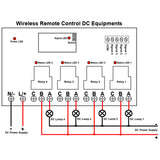 Wireless Remote Control DC Equipments through DC Switch and Radio Transmitter