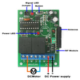 1 Channel DC 6V 9V 12V 24V 10A Wireless Motor Switch or RF Receiver (Model: 0020203)