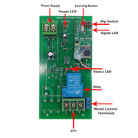 Lora 5000 Meters 1 Channel DC 30A Wireless Remote Control Switch Kit (Model: 0020092)
